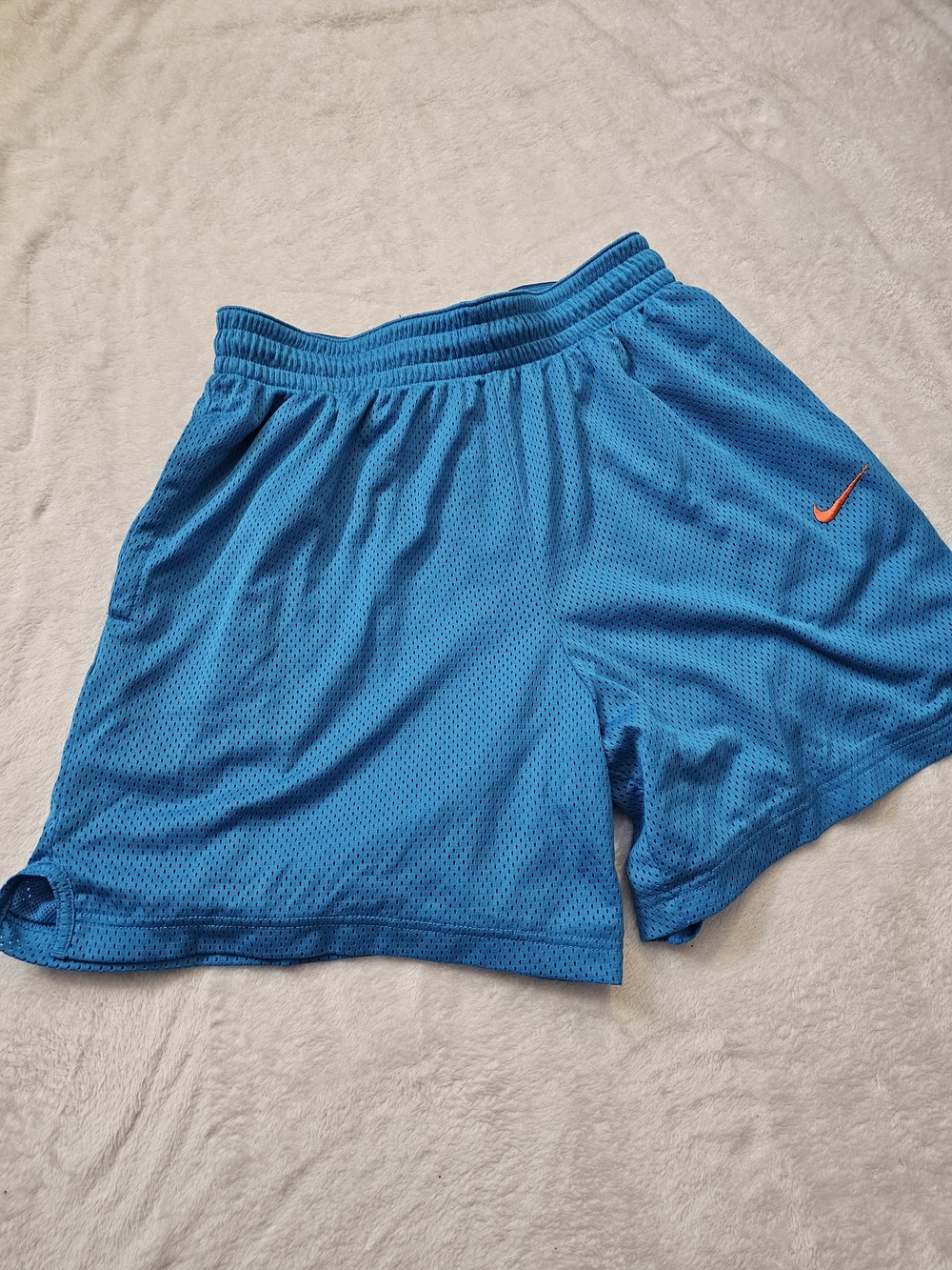 Nike Blue Mesh Athletic Shorts